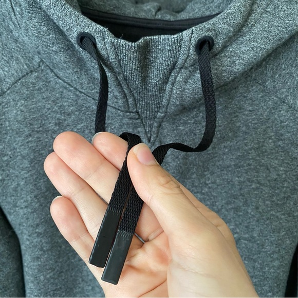 LULULEMON Warm For Winter Cotton Terry Hoodie, Heathered Speckled Black / Grey - Picture 4 of 7